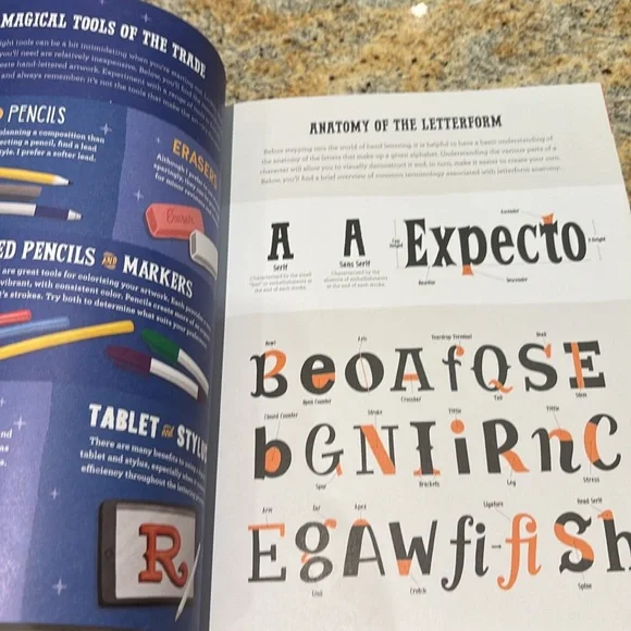 Harry Potter Hand Lettering How To book - Picture 3 of 5